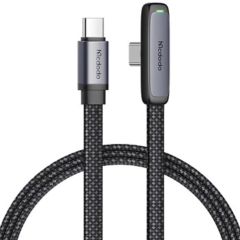 Кабель Mcdodo USB-C to USB-C Zebra Series 65W 1.8 м (Плетеный)